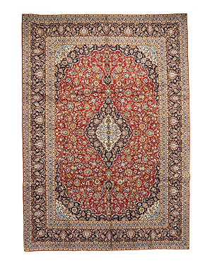 Bashian One Of A Kind Persian Kashan Area Rug, 9'8 X 13'9 In Red