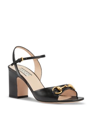 Gucci - Women's Ankle Strap Bit Buckle High Heel Sandals