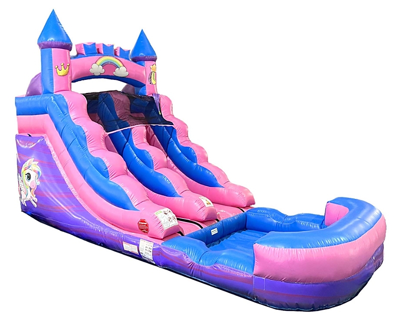 Pogo Bounce House Inflatable Water Slide Without Blower Foot Backyard Inflatable Slide For Summer Fun - Slide With Wat