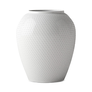 Rosendahl Lyngby Porcelain Rhombe Vase, White