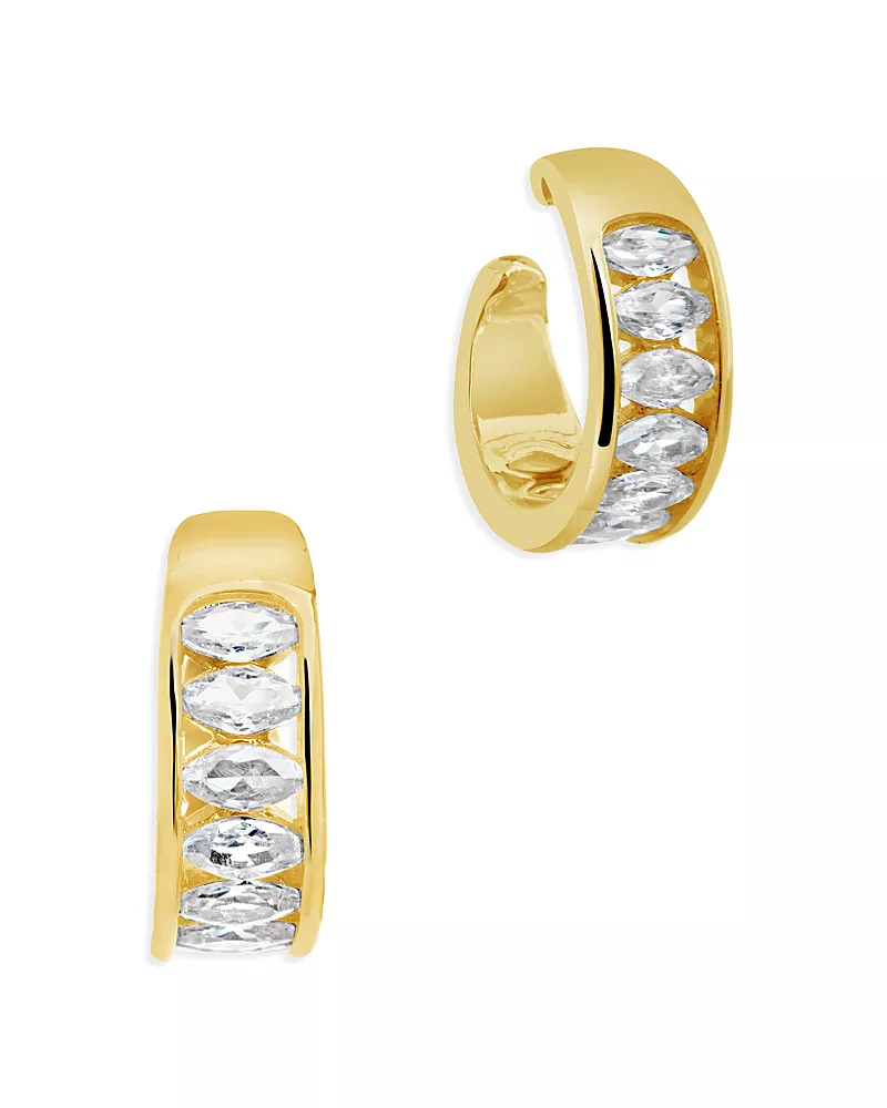 Sterling Forever Mira Cuff Earrings