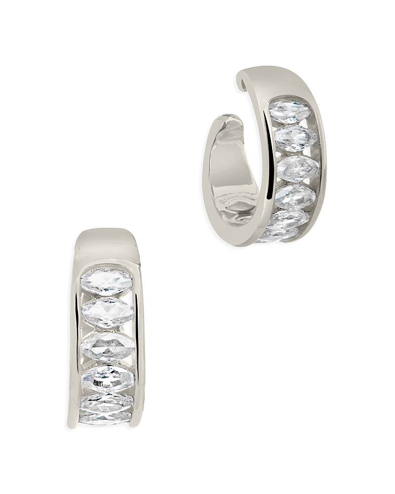 Sterling Forever Mira Cz Ear Cuff Set Earrings In Silver