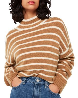 Whistles - Striped Turtleneck Sweater