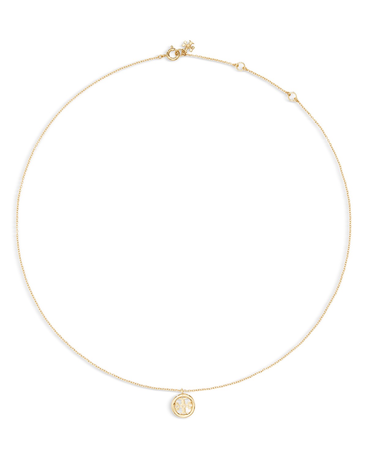 Tory Burch Miller Pendant Necklace, 16 in Gold