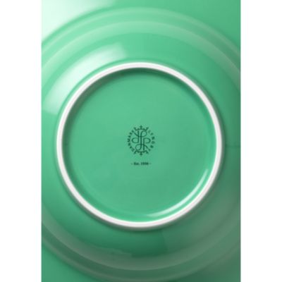 Lyngby Porcelain Rhombe Color Soup Bowl, Green