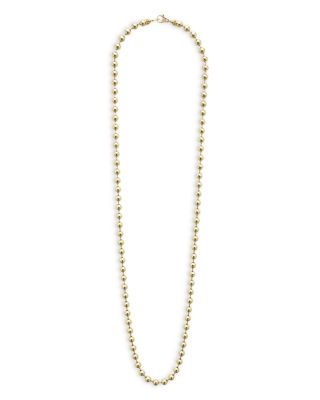 Men's 18K Yellow Gold Anthem Ball Chain Necklace, 22" - Exclusive