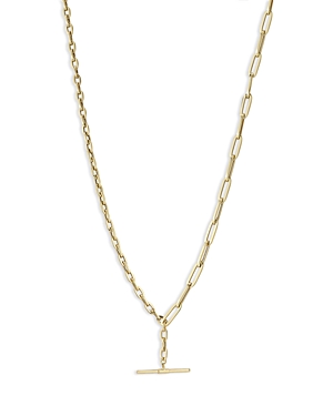Bloomingdale's T Bar Statement Necklace in 14K Yellow Gold, 18