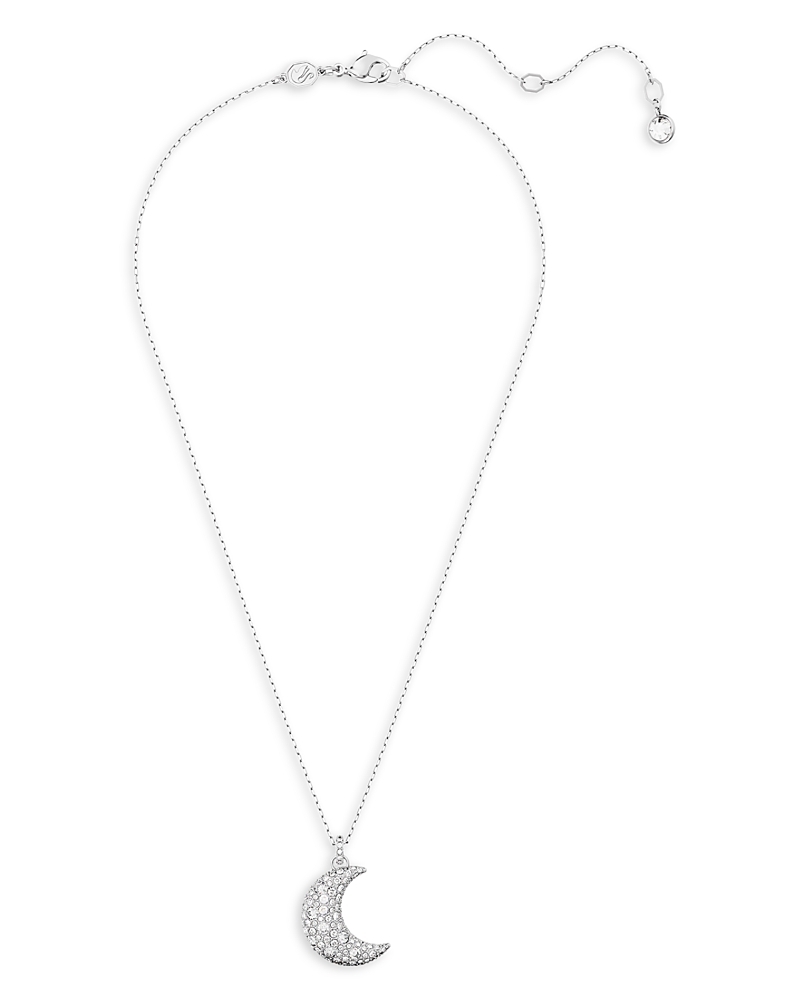 Swarovski Luna Crystal Pendant Necklace In Silver