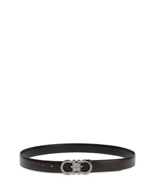 Men's Double Gancini Reversible Leather Belt