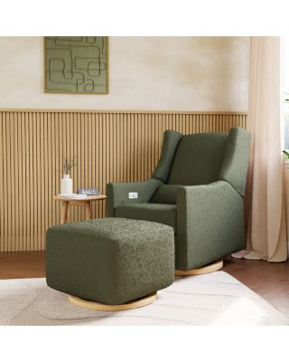 Kiwi Boucl&eacute; Gliding Ottoman