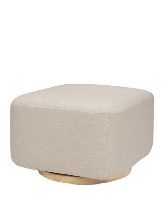 Kiwi Gliding Ottoman with Light Wood Base