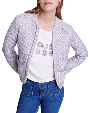 Maje Mabrille Cardigan In Silver