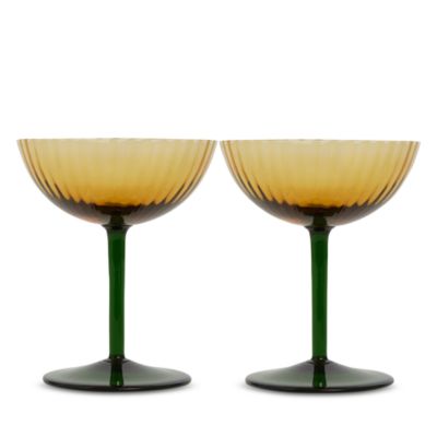 Champagne Coupe Glasses, Set of 2