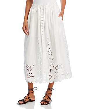Sea New York Liat Cotton Skirt In White