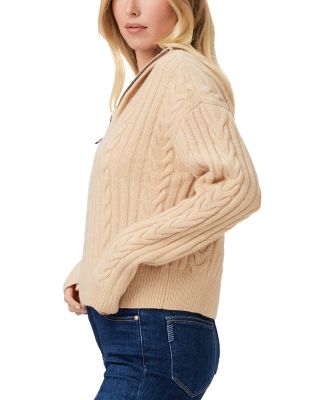 【Rプロフィール必読様♡専用】IRENE♡Mix Cable Pullover PAIGE Maylene Cable Knit Half Zip Sweater | Bloomingdale's Women