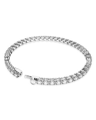 Matrix Tennis Bracelet in Rhodium Plated