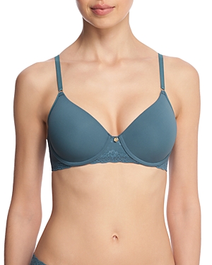 Shop Natori Bliss Perfection All Day Underwire Contour Bra In Poolside
