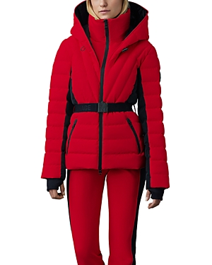 Shop Mackage Elita Agile 360 Ski Jacket In Red