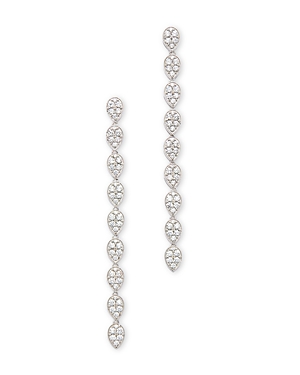 Bloomingdale's Diamond Linear Drop Earrings In 14k White Gold, 1.50 Ct. T.w.