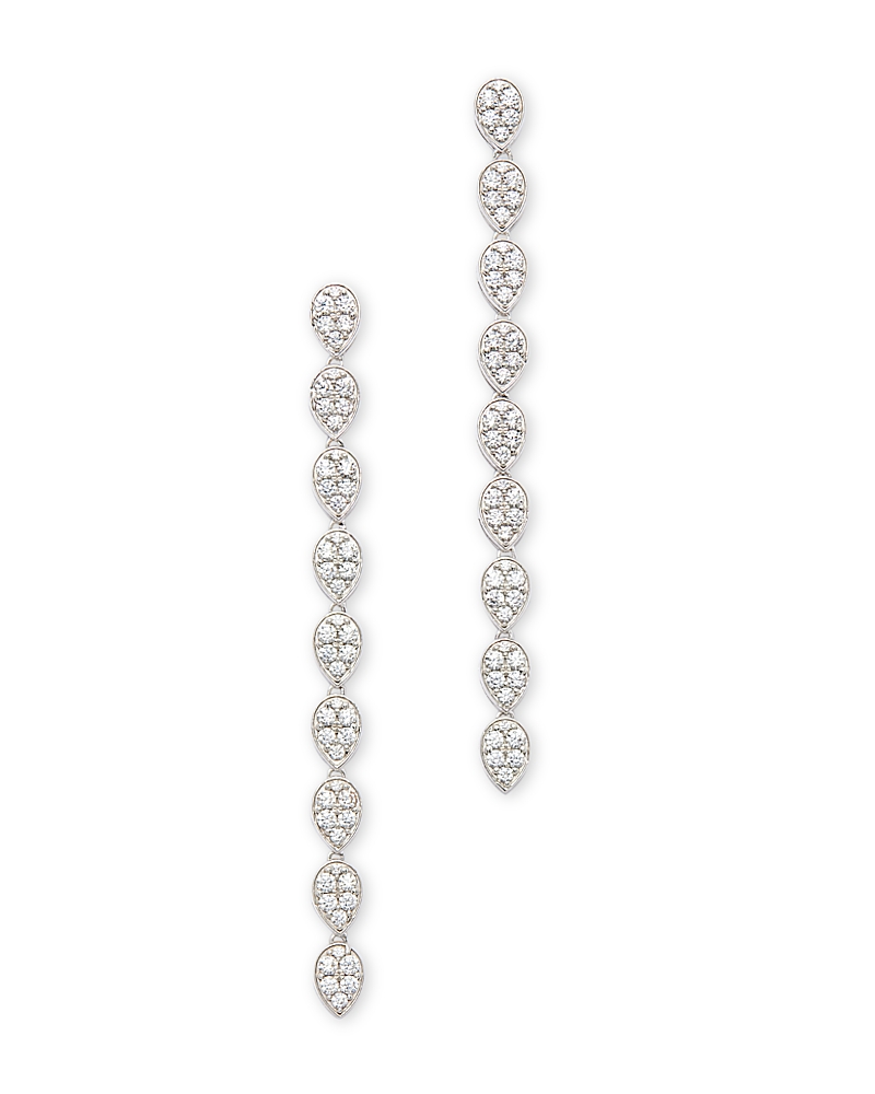 Bloomingdale's Diamond Linear Drop Earrings In 14k White Gold, 1.50 Ct. T. W. In White