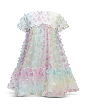 Shop Bardot Junior Girls' Butterfly Tiered Dress - Little Kid, Big Kid In Rainbow