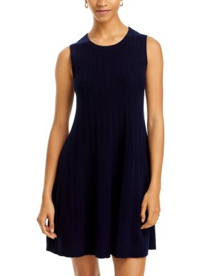 deep blue mini dress SELECTED Hannah SS Ankle Dress in Cashmere Blue Stripes – shopatanna main image 1