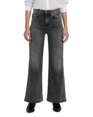 For All Mankind Ultra High Rise Jo Wide Leg Jeans in Silent