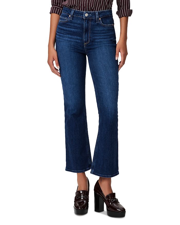 PAIGE Claudine High Rise Ankle Flare Jeans in Devoted | Bloomingdale's