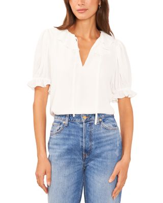 1.STATE - Ruffle Collar Blouse