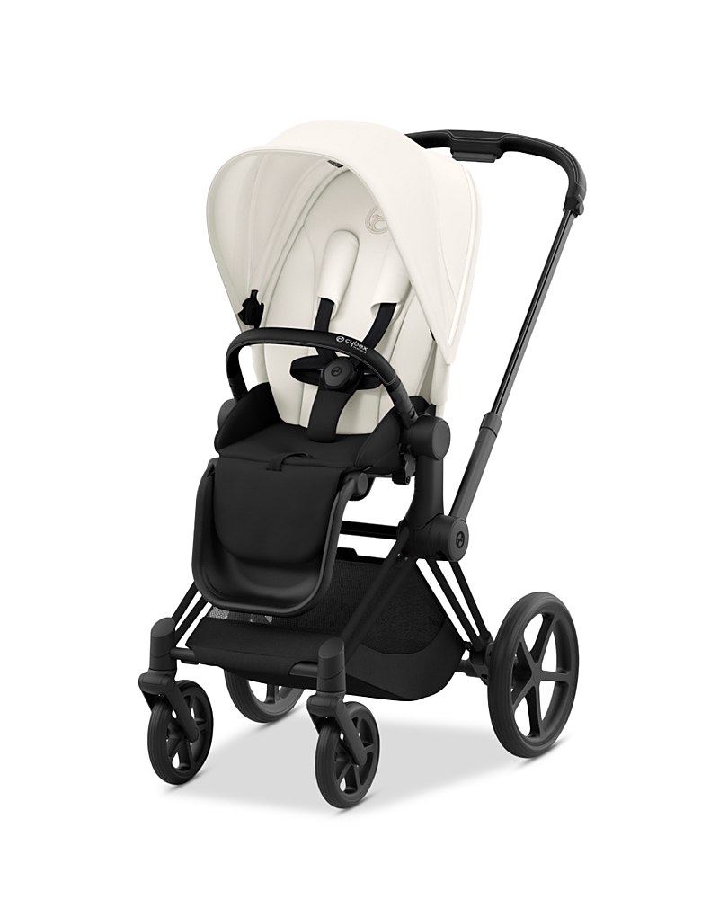 Cybex Priam 4 Stroller Matte Black Frame In Matte Black/off White