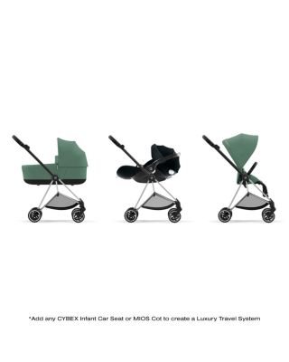 MIOS 3 Compact Lightweight Stroller in Chrome/Black