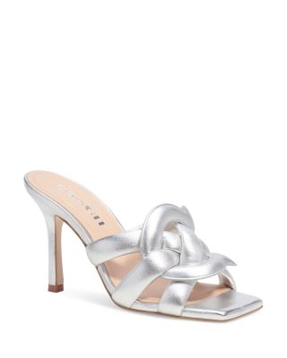 COACH - Women's Kellie Metallic Leather High Heel Sandals