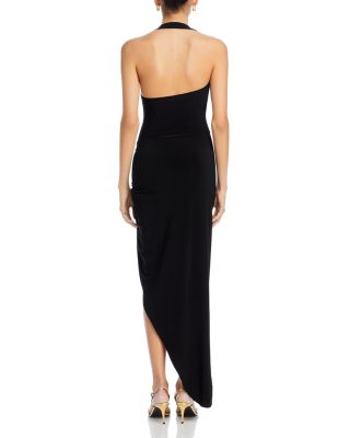 Cayla Asymmetric Halter Dress