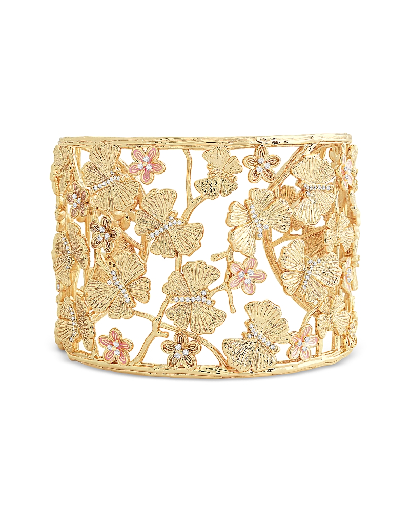 Anabel Aram Butterfly Cuff Bracelet in 18K Gold Plated