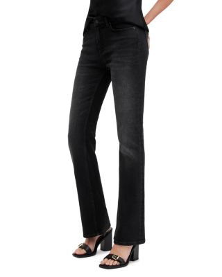 ALLSAINTS - Haldan High Rise Flare Jeans in Black