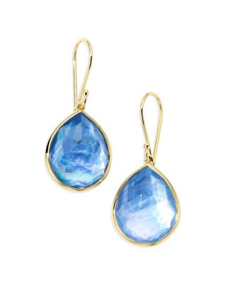 IPPOLITA - 18K Yellow Gold Rock Candy&reg; Lapis Triplet Drop Earrings