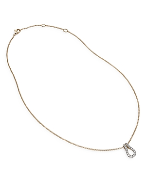 John Hardy 14k Yellow Gold Surf Diamond Link Pendant Necklace, 16-18 In Gold