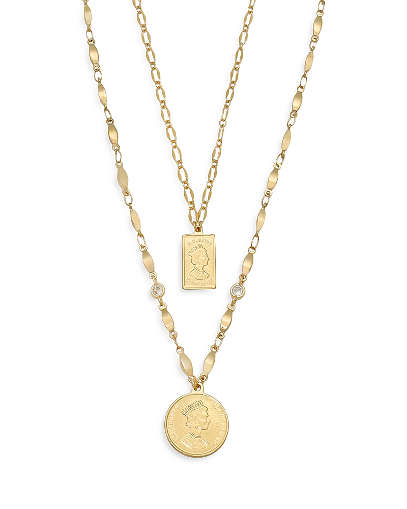 Ettika Medallions of Mine Layered Coin Necklace Set, 12