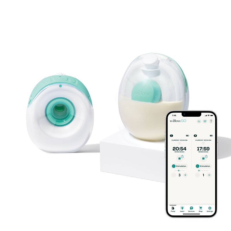 Willow Go Wearable Double Electric Breast Pump Kit