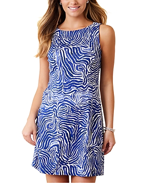 Shop Tommy Bahama Darcy Zen Zebra Print Dress In Mazarine Blue