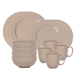 Shop Juliska Puro 16 Piece Dinnerware Set, Service For 4 In Taupe