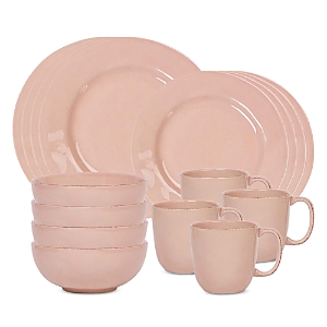 Shop Juliska Puro 16 Piece Dinnerware Set, Service For 4 In Blush