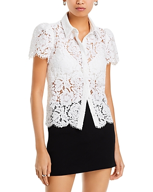 Generation Love Murphy Lace Shirt White Xs In White