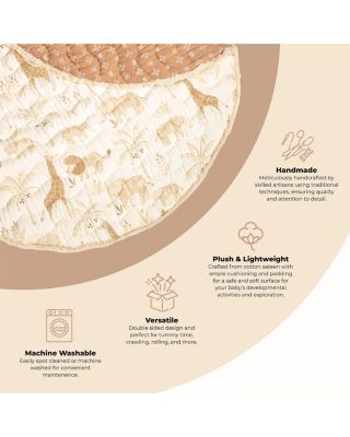 Kendi Quilted Playmat - Safari