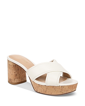 Veronica Beard Women's Dory Slip On Platform High Heel Sandals In Coconut