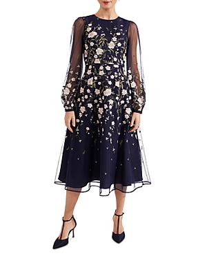 Hobbs London Lois Embroidered Dress