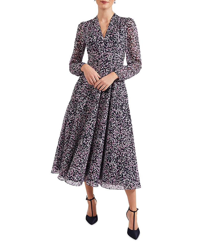 Hobbs London Aurora V Neck Dress
