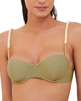 ViX Paula Hermanny - Mel Sculpted Beaded Strap Bikini Top