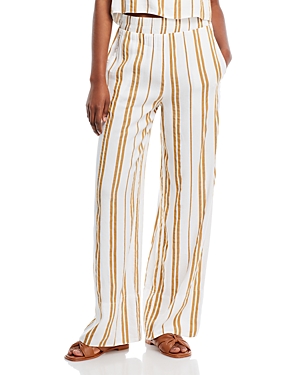 BELLA DAHL STRIPED WIDE LEG PANTS