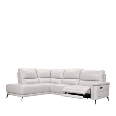 Melfi 3-Piece Power Reclining Leather Sectional
